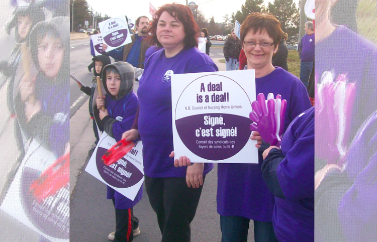 Fredericton supports nursing home workers’ struggle for rights
