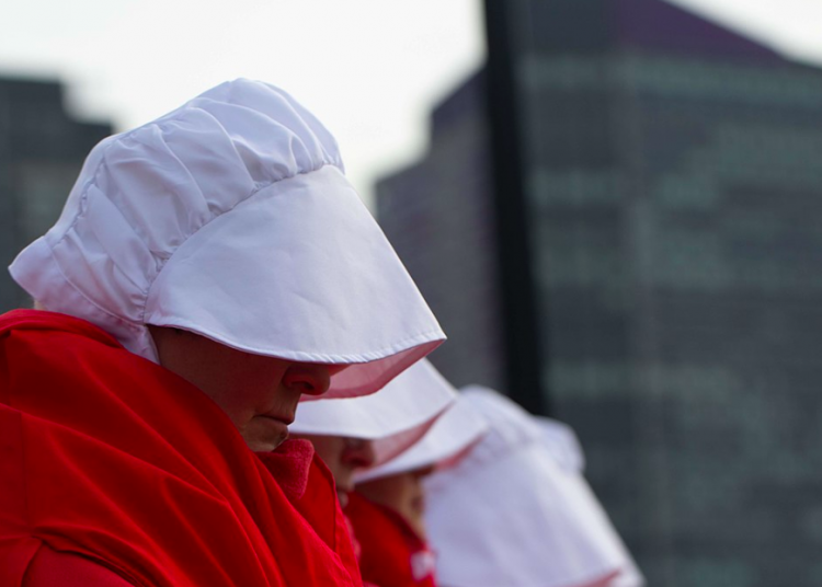 Handmaids on the Hill protest Conservatives’ Anti-Abortion Bill