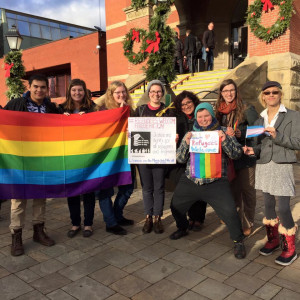 LGBTQ Refuges Welcome Rally Gul Caliskan