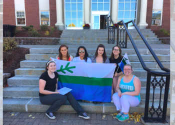“Make Muskrat right:” Fredericton students from Labrador rally in solidarity with people fighting dam