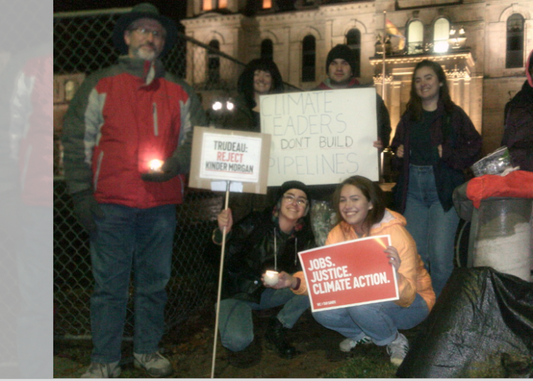 Frederictonians take part in cross-country vigil against Kinder-Morgan Trans Mountain Pipeline