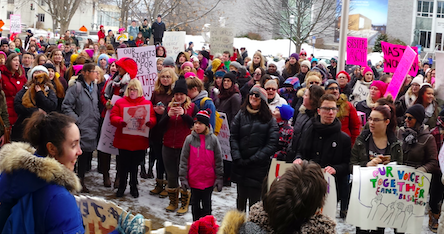 Hundreds gather for Fredericton women’s march
