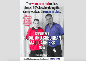 CUPW win for women’s rights moves closer to pay equity for rural postal workers