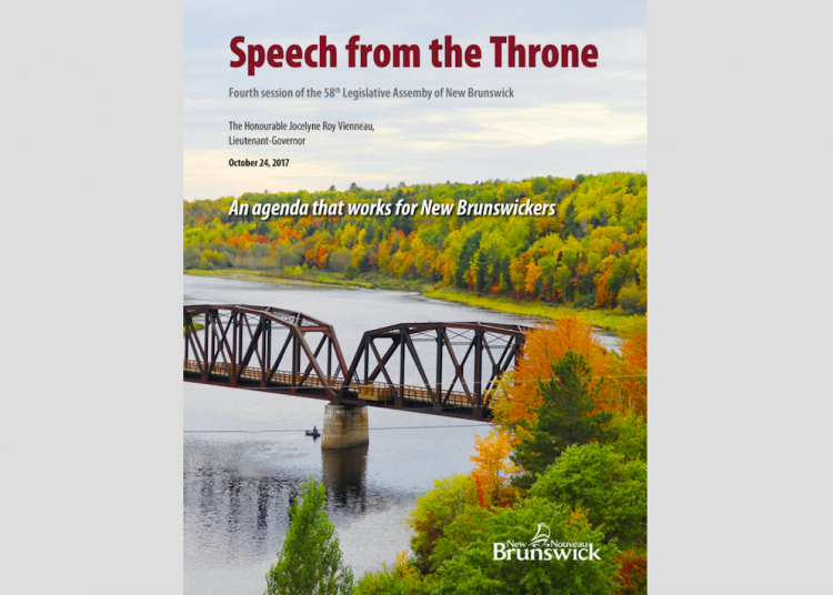 New Brunswick deserves a progressive throne speech and government