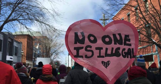 Migrant justice movements mark Canada Day by speaking out against Trudeau’s move to exclude refugees