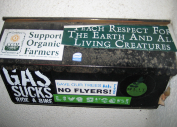 Save our trees: no flyers please!