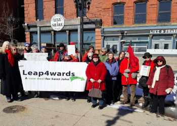 Saint John residents rally in support of the Wet’suwet’en, send Wolastoq Grand Council statement to MP