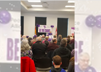 People’s Alliance tells nursing home workers to leave rally