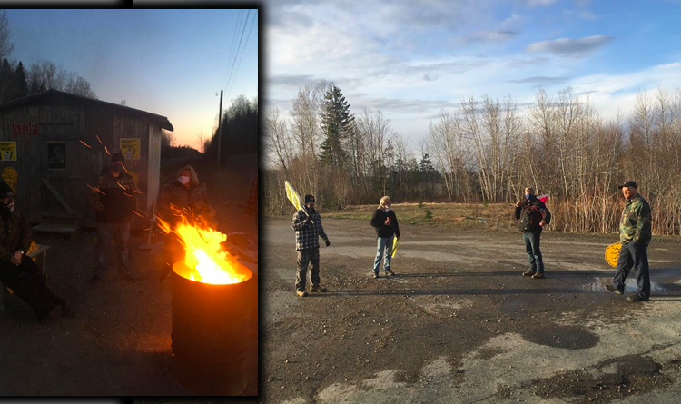 24-hour picket by workers locked-out in Northern New Brunswick