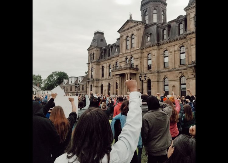 “We want our voice to be heard”: Fredericton Black Lives Matter Vigil at the Legislature